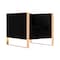 Manhattan Comfort Trillium Sofa and Armchair  in Black and Rose Gold, PK2 2-SS559-BK - alternate 4